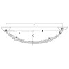 AK. 9L x 60mm x 7mm EYE TO EYE OUTBACK SPRING c/w HANGER KIT - Image 2