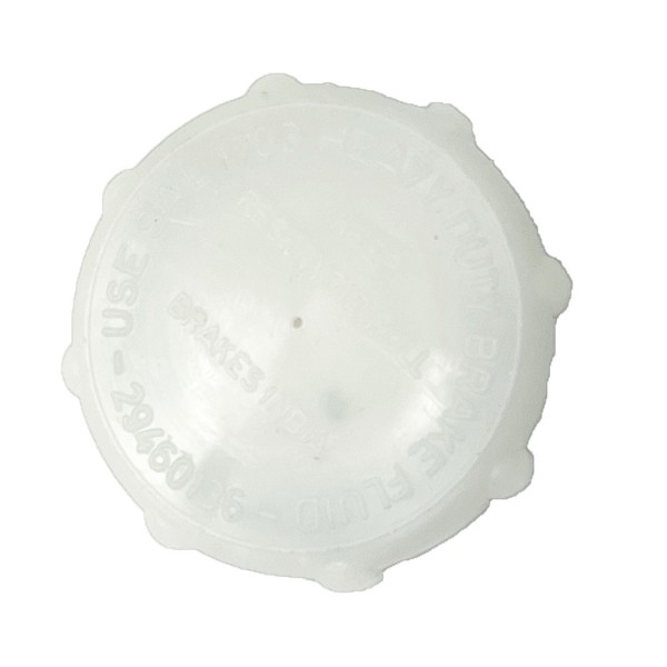7/8" MASTER CYLINDER CAP ONLY WHITE/BLACK - Image 2