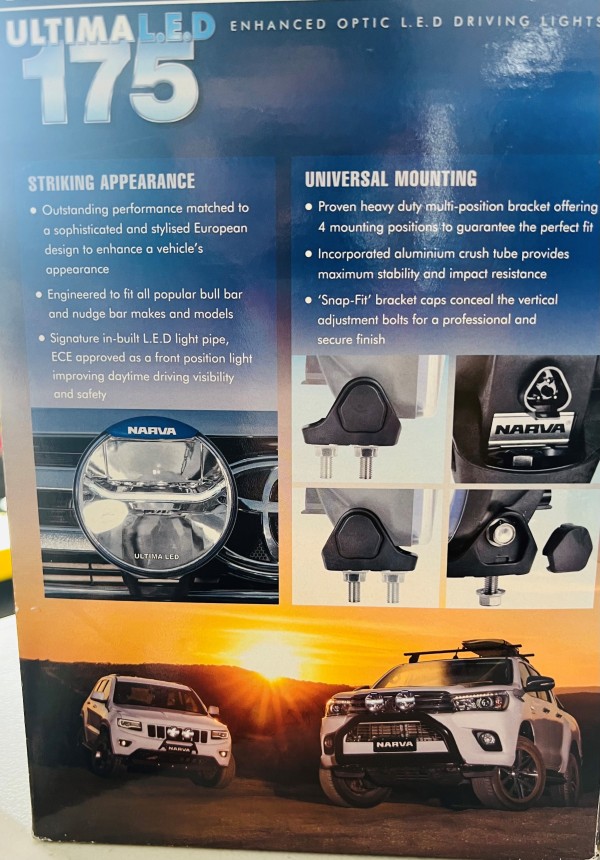 NARVA Ultima 175 L.E.D Combination Driving Light Kit - Image 3