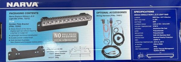NARVA 9-32V LED LIGHT BAR 350MM - Image 2