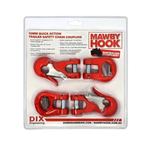 MAWBY HOOK 3.5T 13MM TRAILER SAFETY CHAIN COUPLING PR