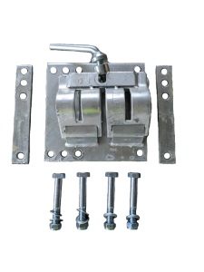 JOCKEY WHEEL DOUBLE CLAMP GALV. TO SUIT STD 48MM TUBE BOLT ON KIT